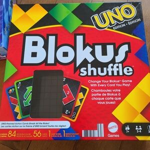 Mattel Blokus Shuffle UNO Edition Game